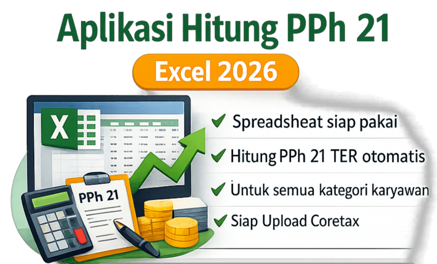 Aplikasi Hitung PPh 21 Excel 2026 — Template TER Siap Coretax